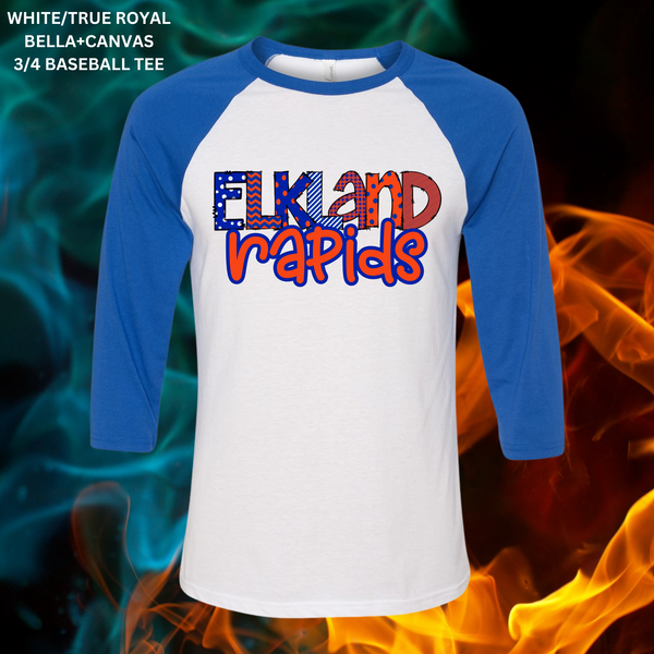 Elkland Rapids: Orange With Blue Outline: Preorder