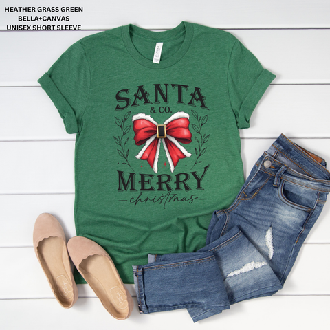 Santa & Co Merry Christmas Bow: Preorder