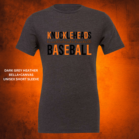 Distressed Knuckleheads Baseball (Orange/Black): Preorder