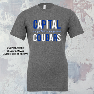 Distressed Capital Cougars (Blue/White): Preorder