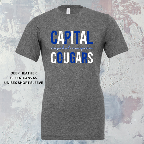 Distressed Capital Cougars (Blue/White): Preorder