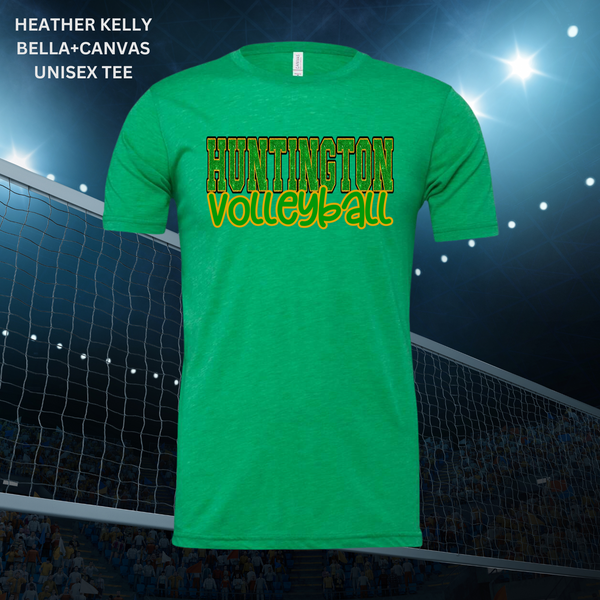 Huntington Volleyball Glitter Doodle: PREORDER