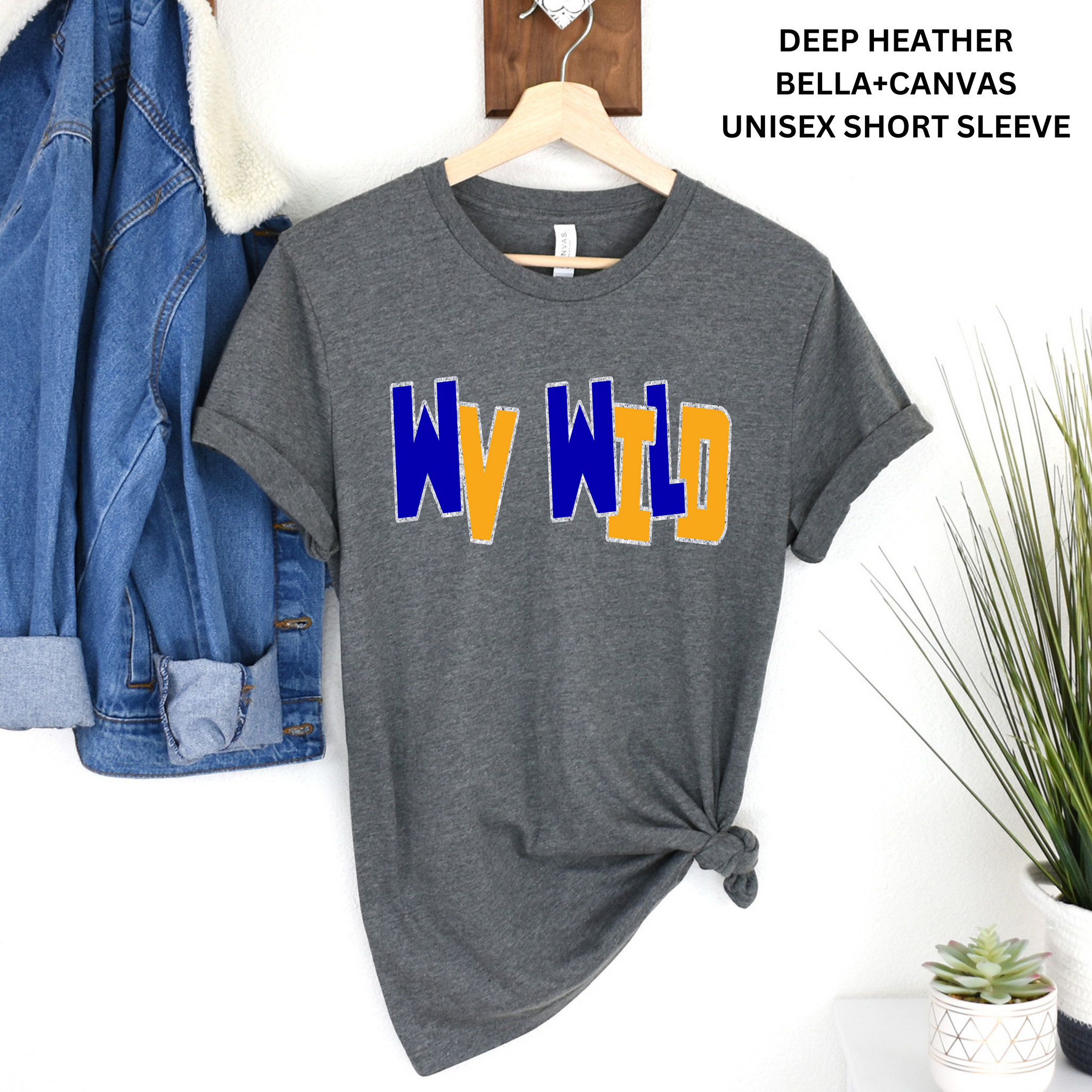 WV Wild Scattered With Faux Glitter Outline: Preorder