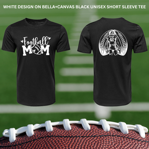 Football Mom Front With Custom Back: White Design: Preorder