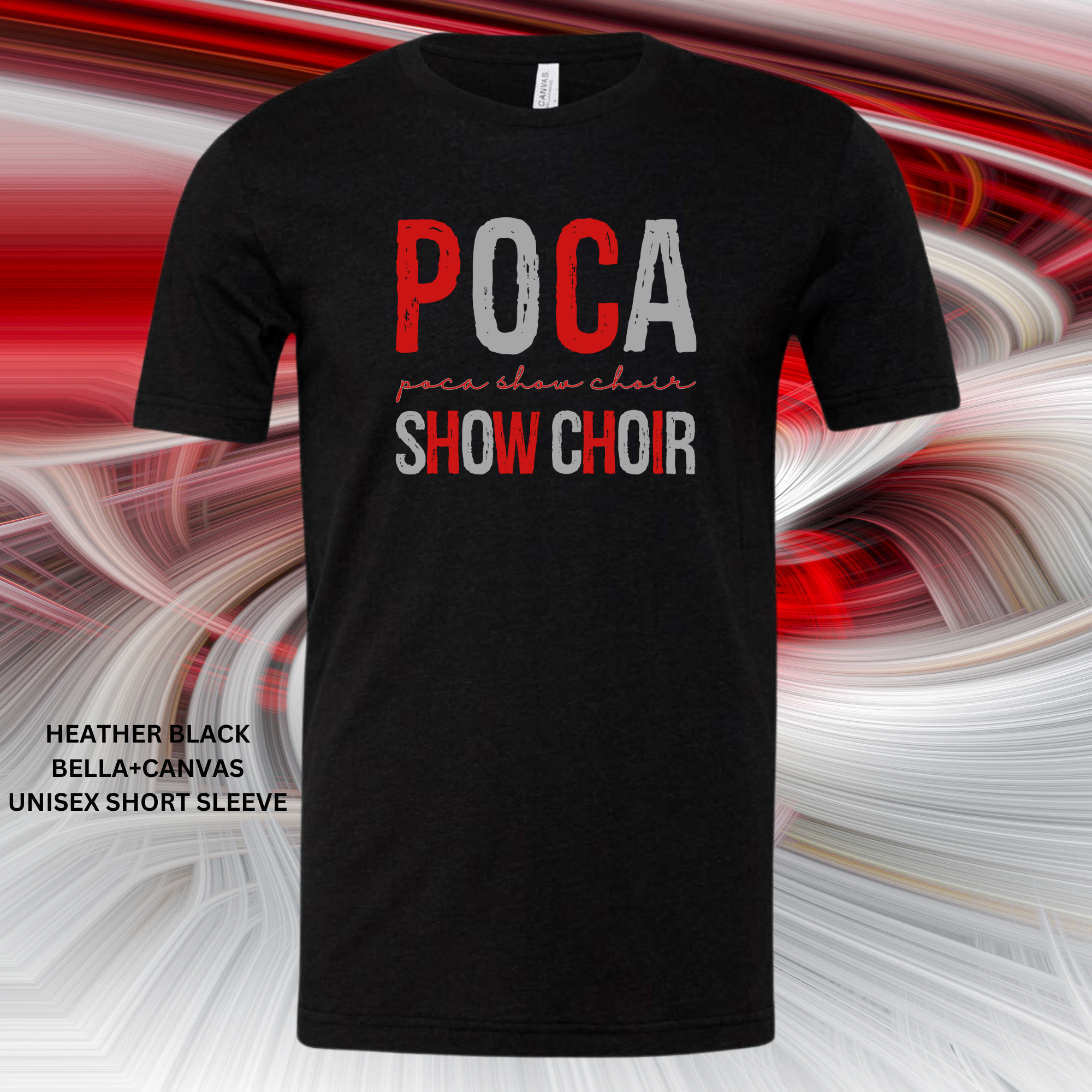 Distressed Poca Show Choir (Red/Grey): Preorder