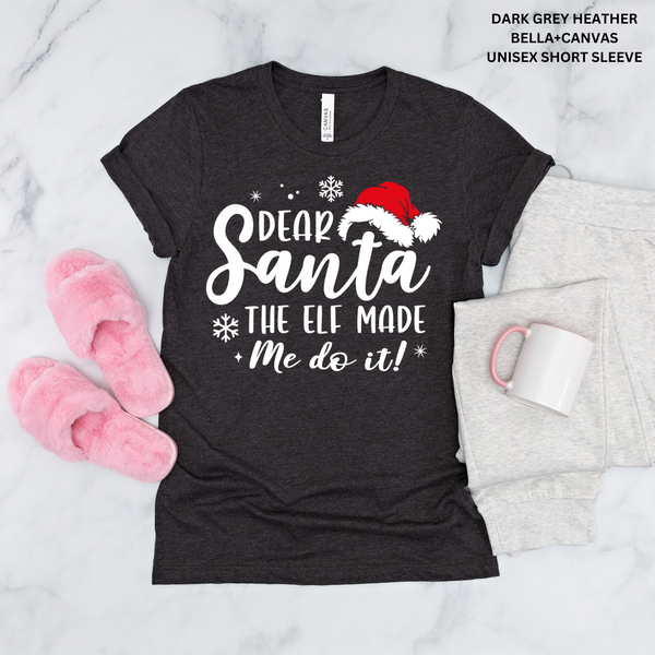 Dear Santa Family Tees: Preorder