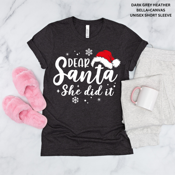 Dear Santa Family Tees: Preorder