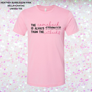 The Comeback Pink/Black: PREORDER