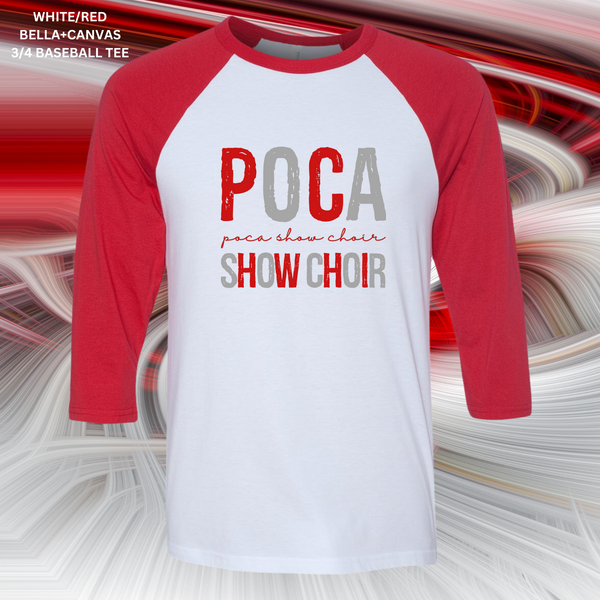 Distressed Poca Show Choir (Red/Grey): Preorder