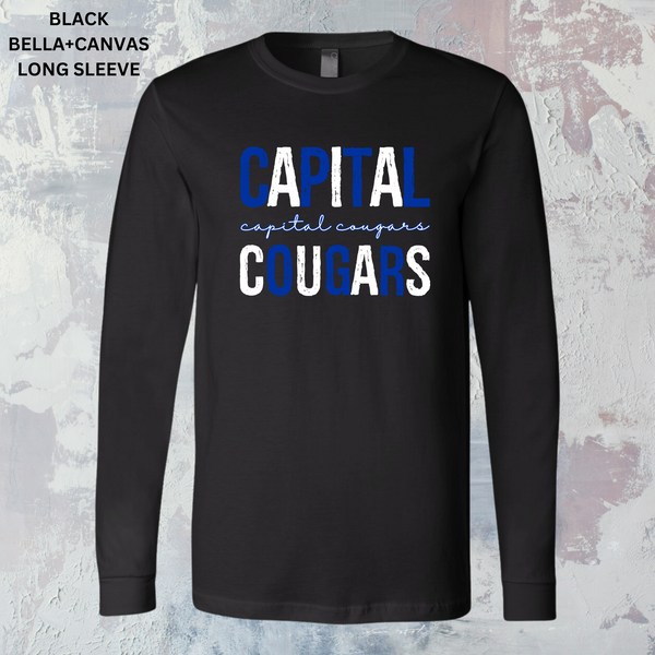 Distressed Capital Cougars (Blue/White): Preorder