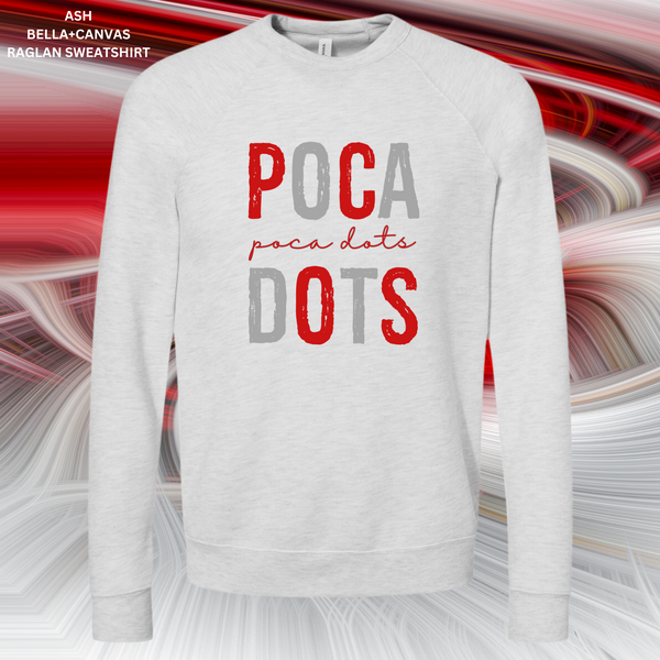 Distressed Poca Dots (Red/Grey): Preorder