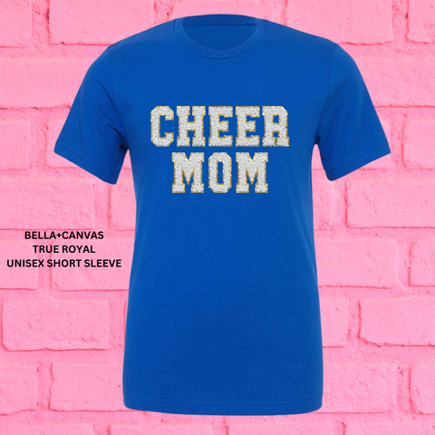 Cheer Mom Faux Chenille Patch: Preorder