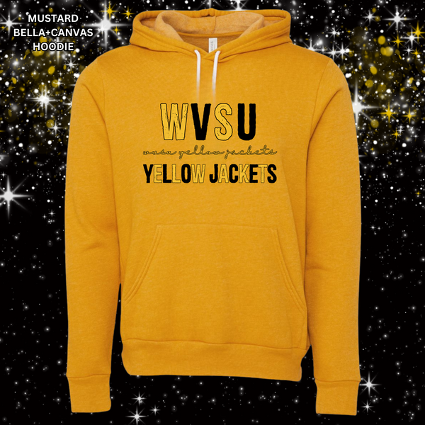 Distressed WVSU Yellow Jackets (Gold/Black): Preorder