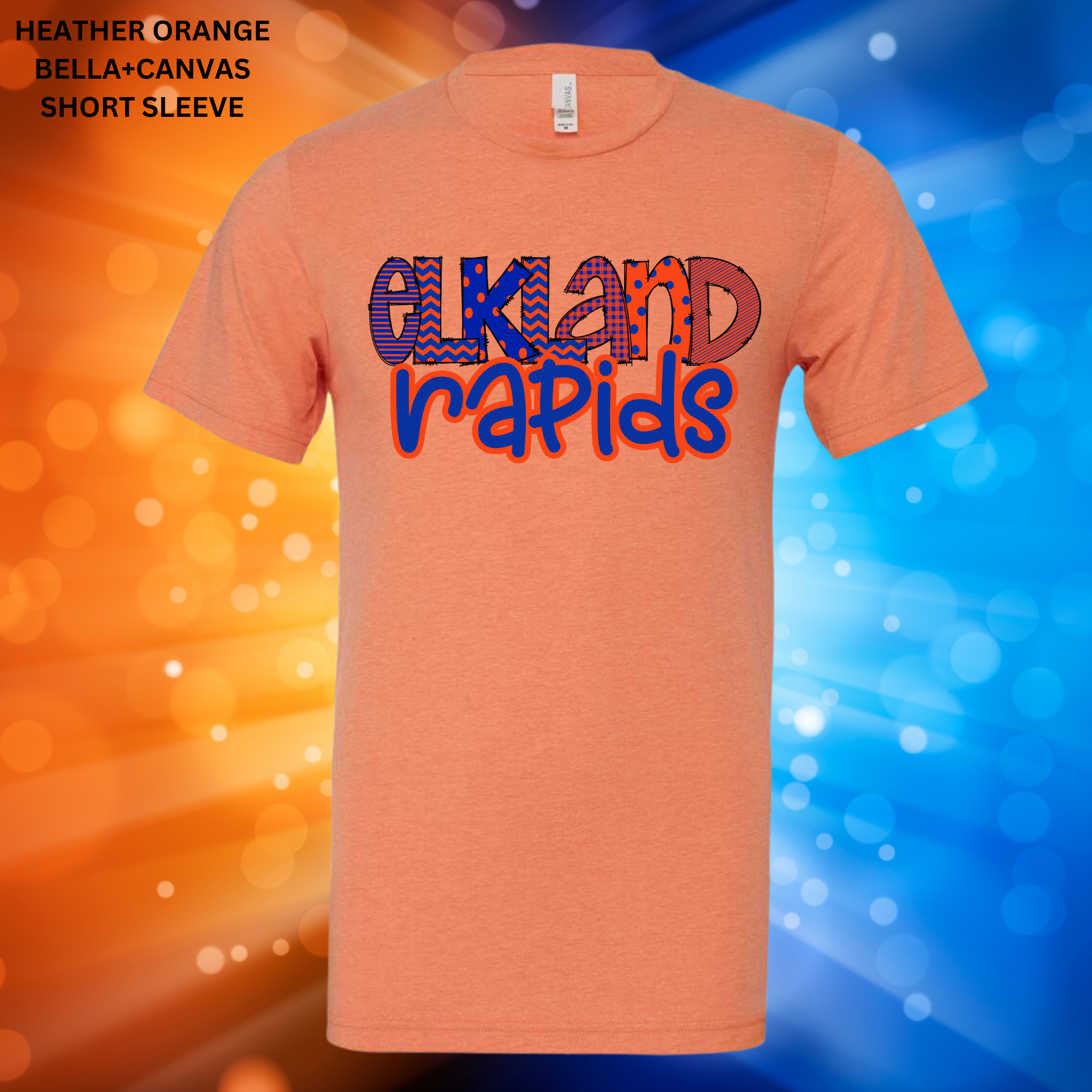 Elkland Rapids: Blue With Orange Outline: Preorder