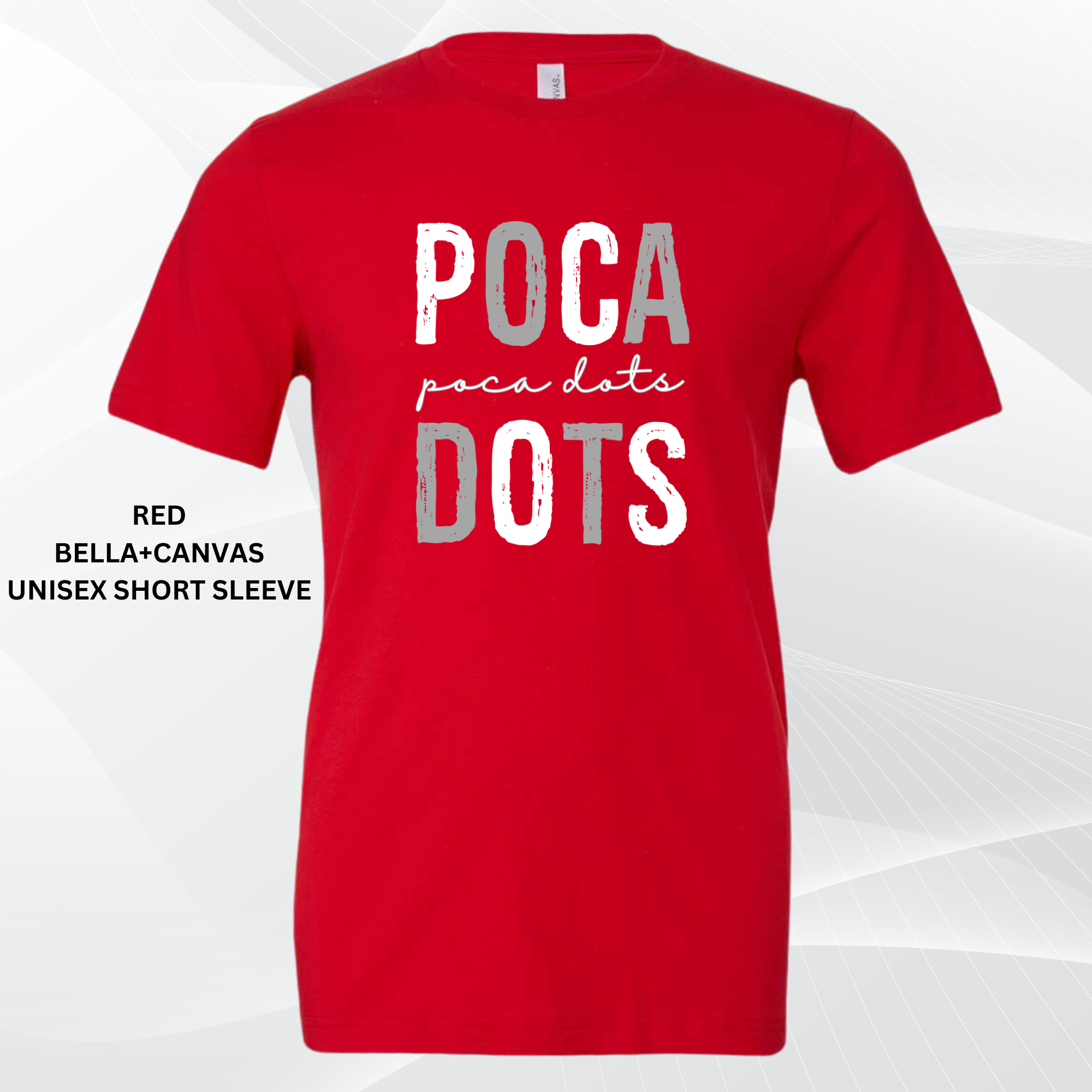 Distressed Poca Dots (White/Grey): Preorder