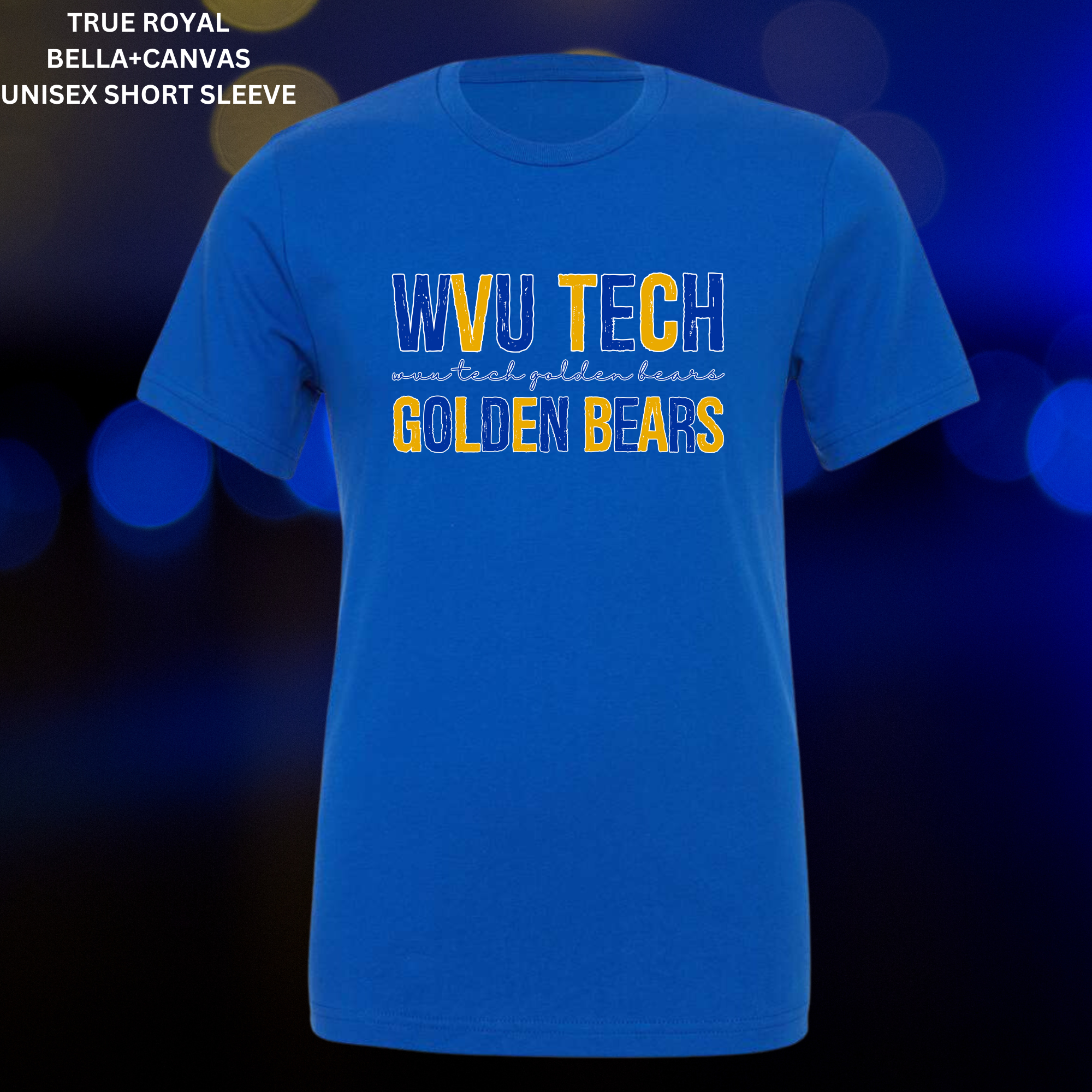 Distressed WVU Tech Golden Bears: Preorder