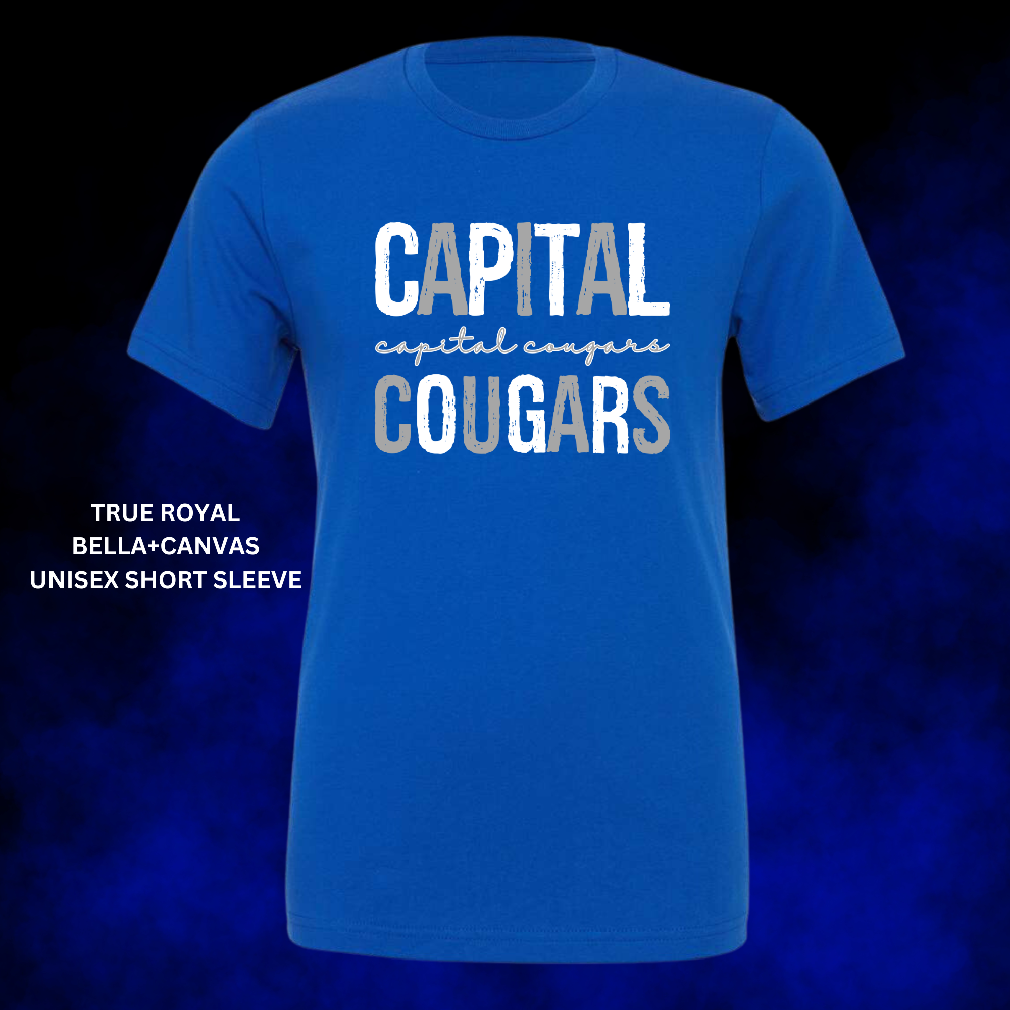 Distressed Capital Cougars (White/Grey): Preorder