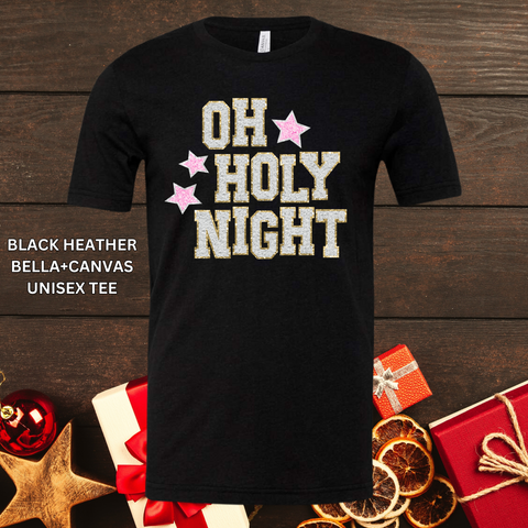 Oh Holy Night Faux Chenille