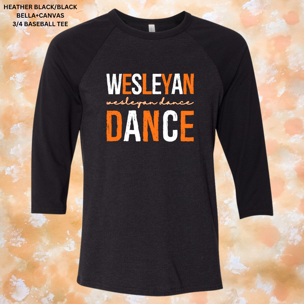 Distressed Wesleyan Dance (White/Orange): Preorder