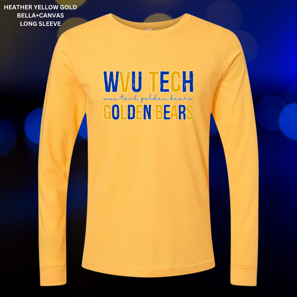 Distressed WVU Tech Golden Bears: Preorder