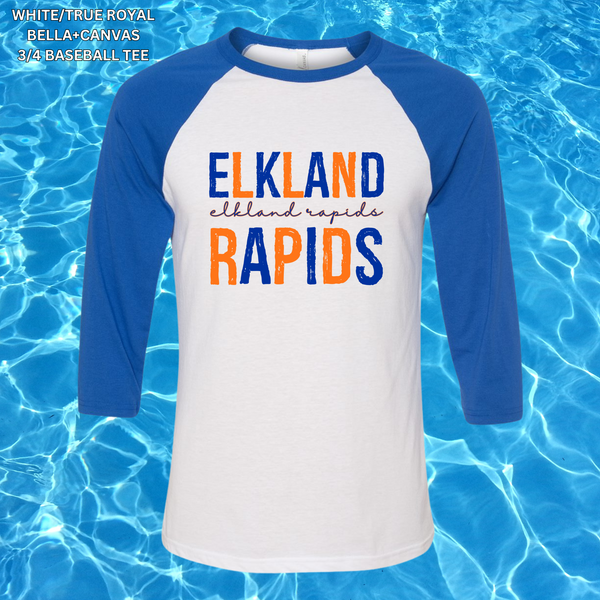 Distressed Elkland Rapids (Orange/Blue): Preorder