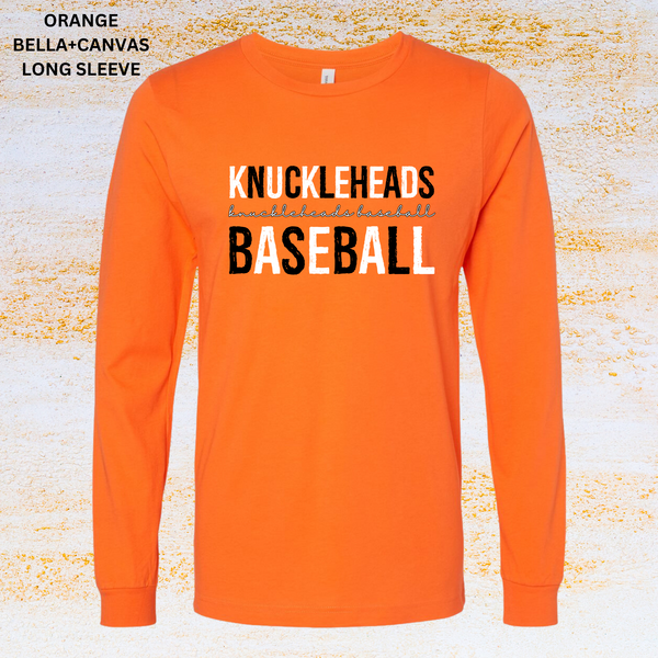 Distressed Knuckleheads Baseball (Black/White): Preorder