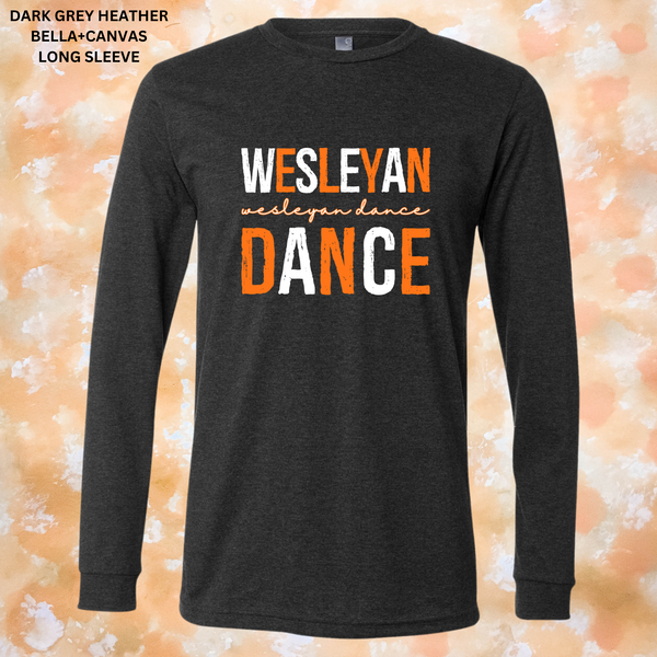 Distressed Wesleyan Dance (White/Orange): Preorder