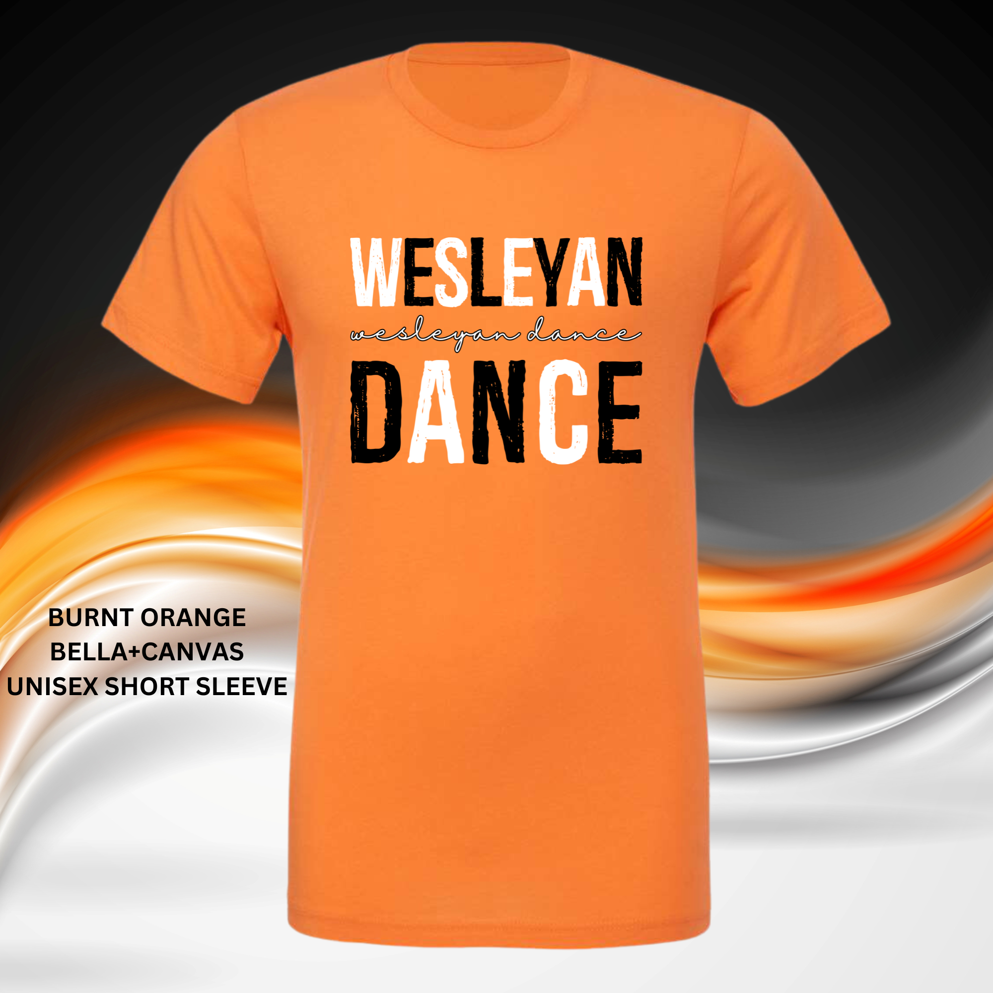 Distressed Wesleyan Dance (Black/White): Preorder