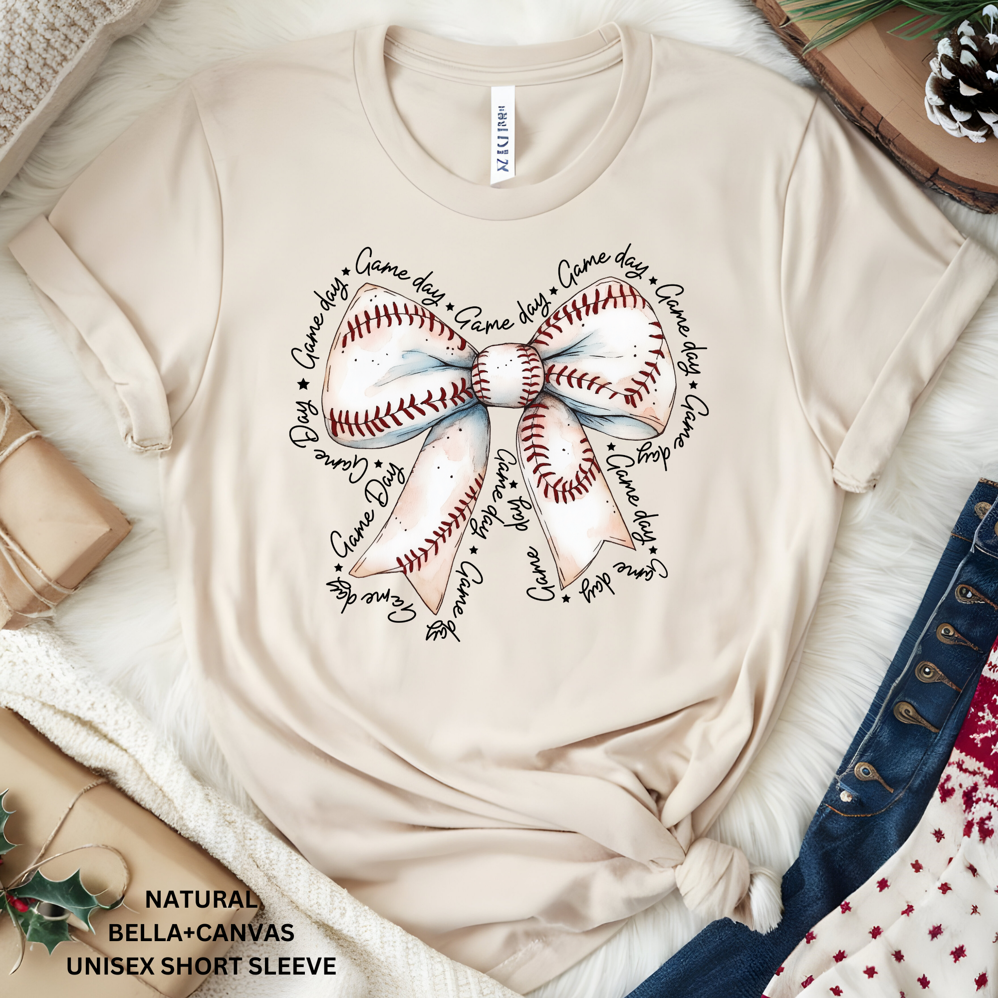 Baseball Game Day Bow: Preorder