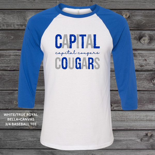 Distressed Capital Cougars (Blue/Grey): Preorder