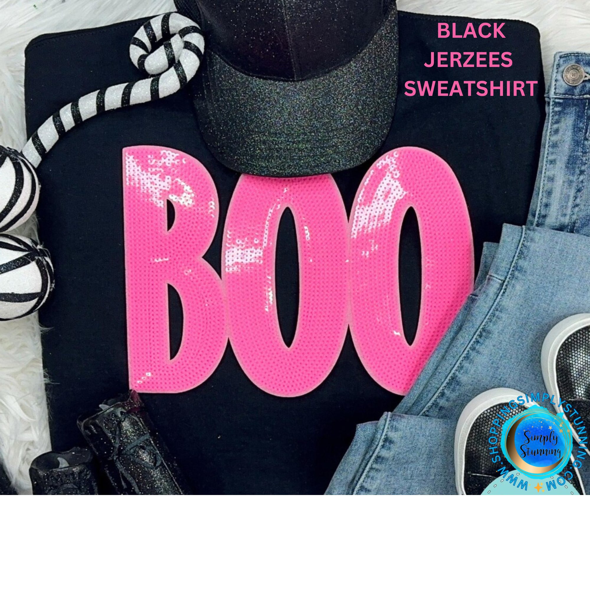 Pink Boo Sequin Patch: Preorder