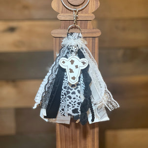 Cow Tassel Keychain