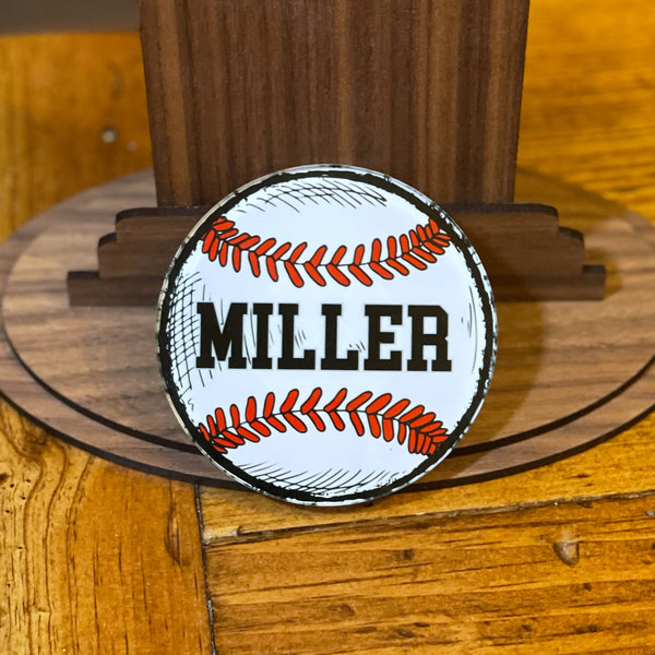 Custom Baseball Bag Tag