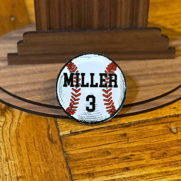 Custom Baseball Bag Tag