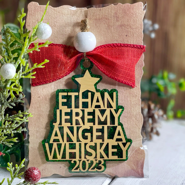 Custom Name "Tree" Ornament