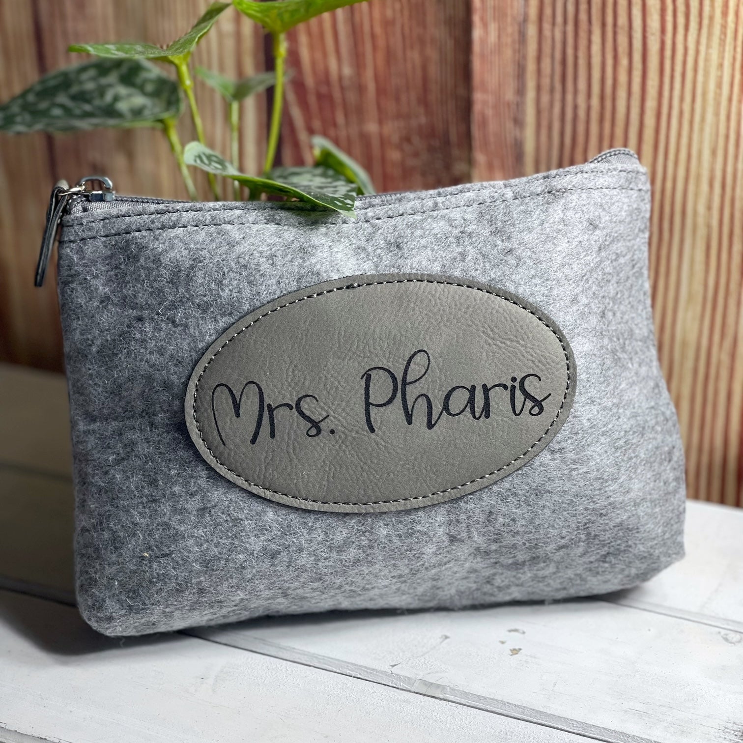 Custom Laser Engraved Zipper Pouch