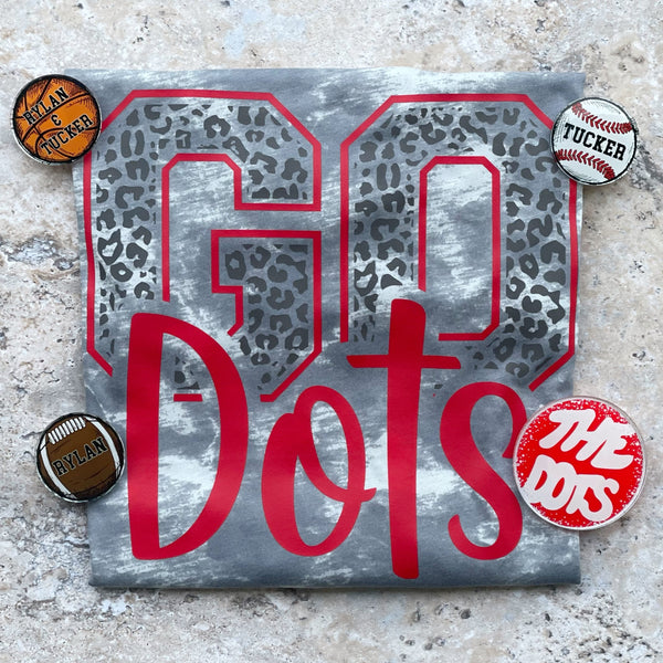 Go Dots On Grey Tie Dye-PREORDER