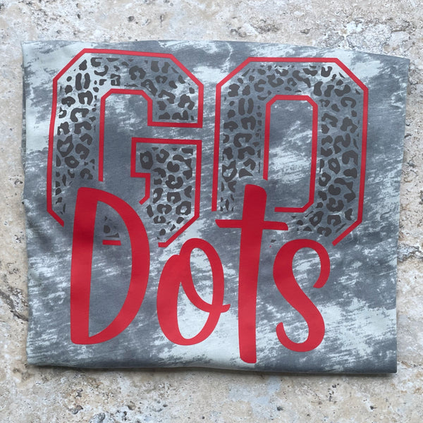 Go Dots On Grey Tie Dye-PREORDER