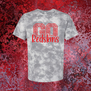 Go Redskins On Grey Tie Dye-PREORDER