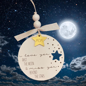 I Love You Past The Moon Ornament/Charm