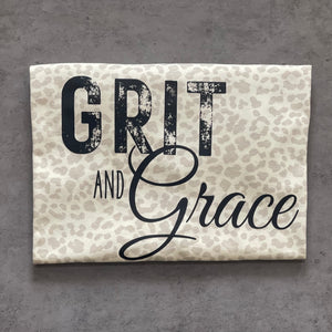 Grit & Grace Natural Leopard Tee: Limited Availability