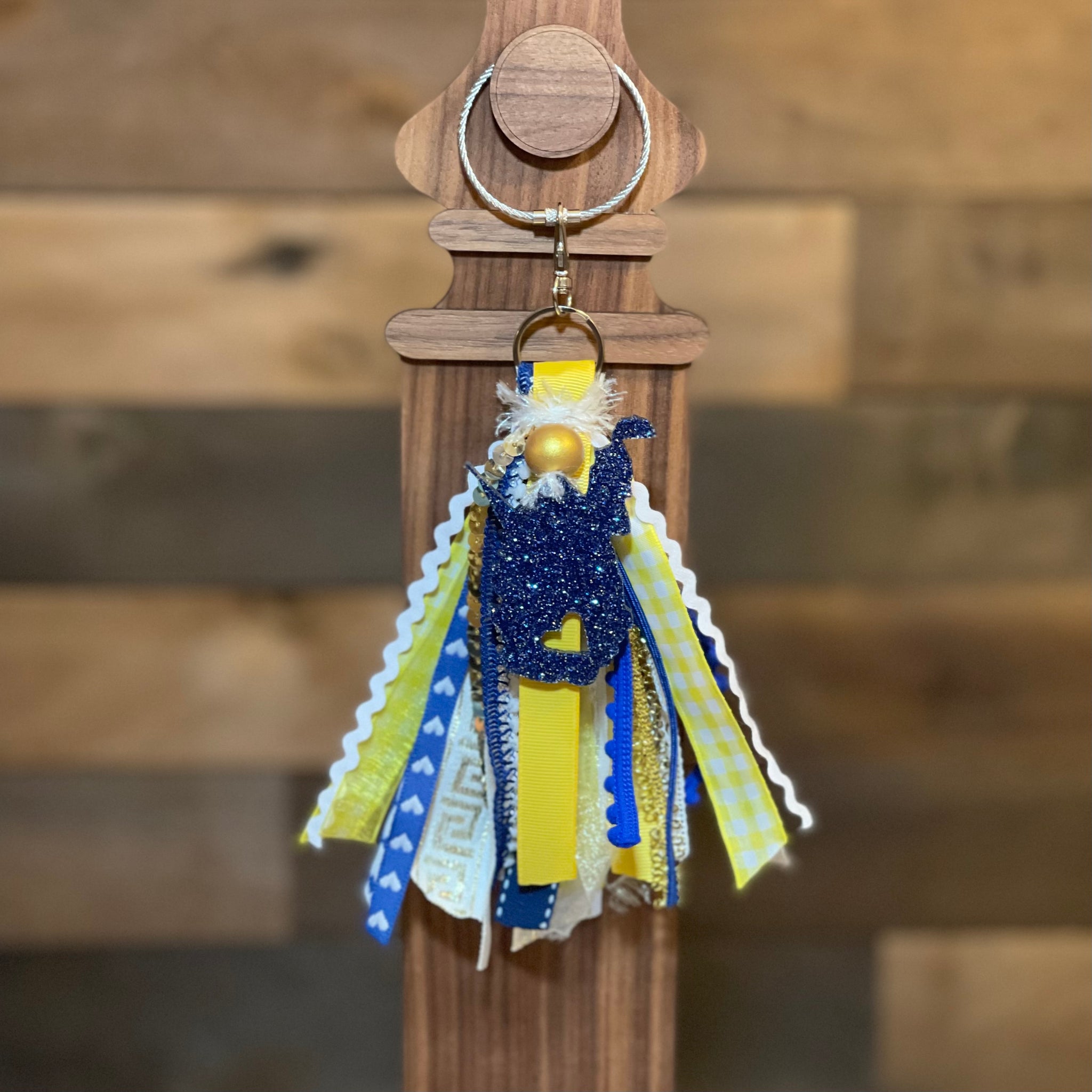 WV Tassel Keychain/Bag Tag