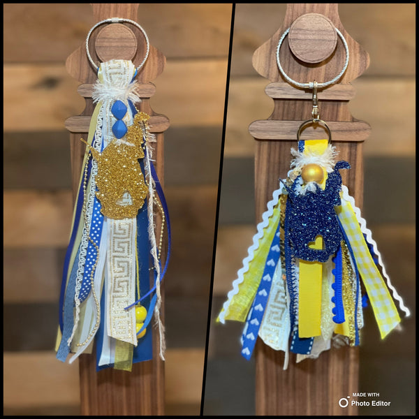 WV Tassel Keychain/Bag Tag