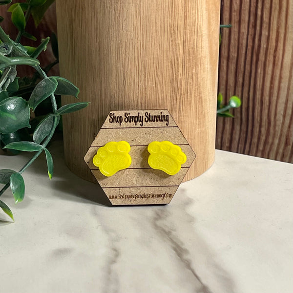 Paw Stud Earrings