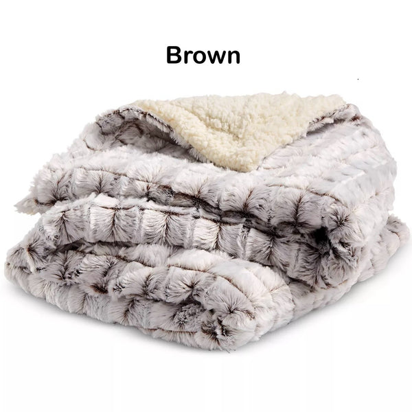 Micro-Mink/Sherpa Throw Blanket With Customization