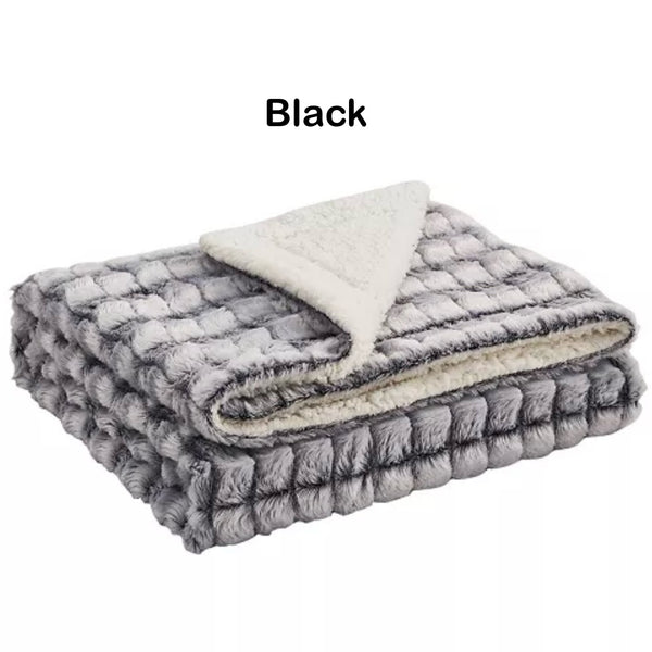 Micro-Mink/Sherpa Throw Blanket With Customization