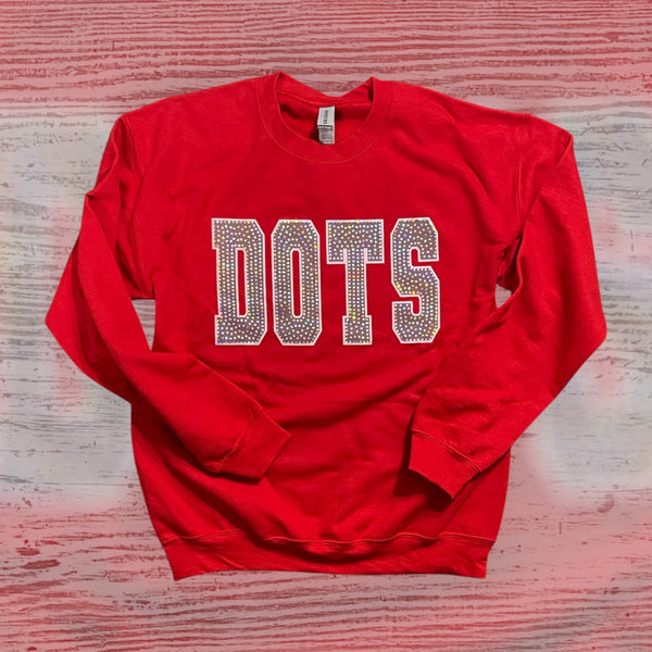 Red DOTS Spangle Sweatshirt