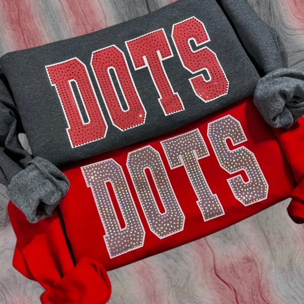 Red DOTS Spangle Sweatshirt