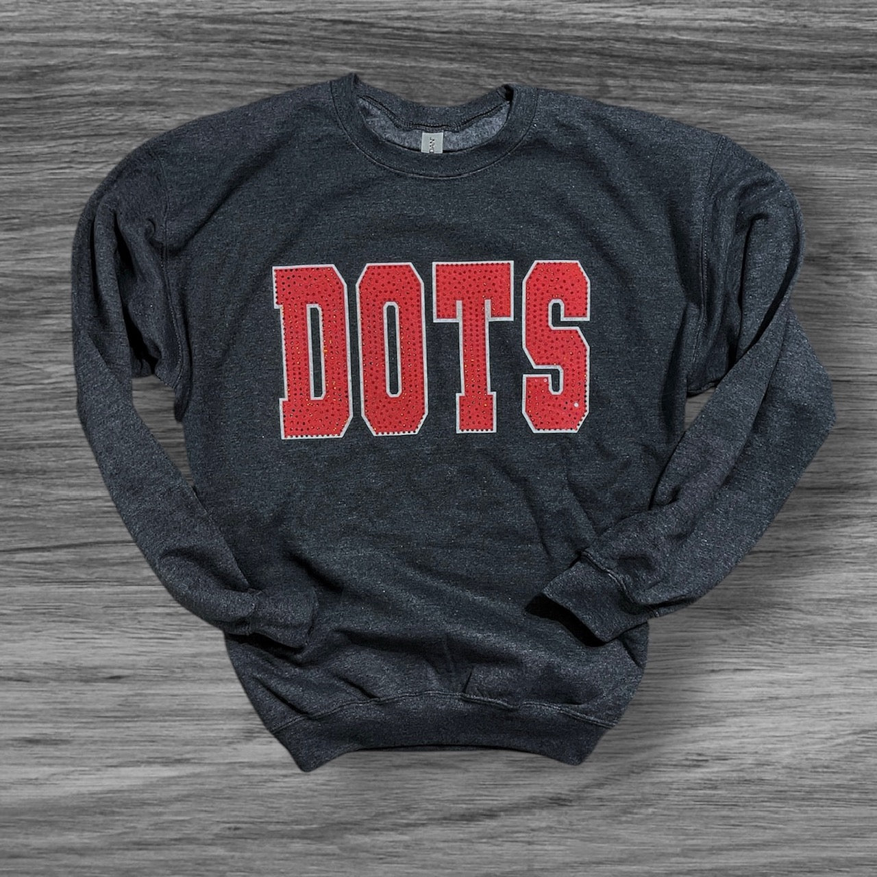 Dark Grey Heather DOTS Spangle Sweatshirt