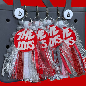 The Dots Logo Tassel Keychain